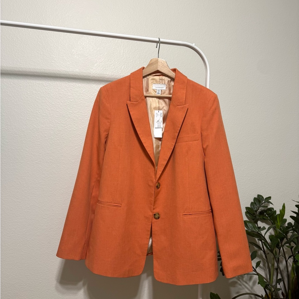 Oversized Orange Blazer